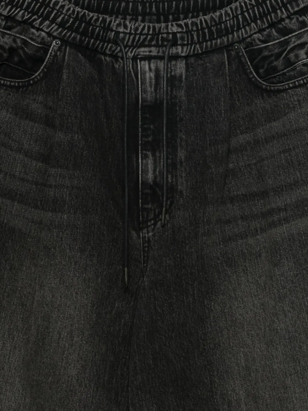 Juun.J Jeans met elastische tailleband Zwart