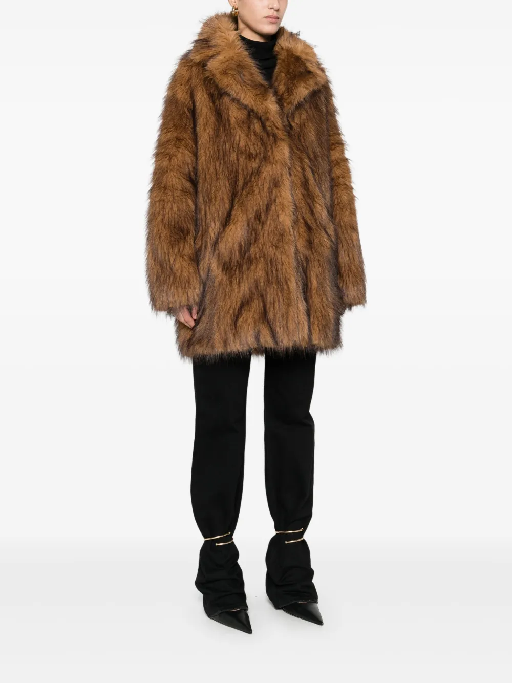 STAND STUDIO Jack met gekerfde revers Bruin