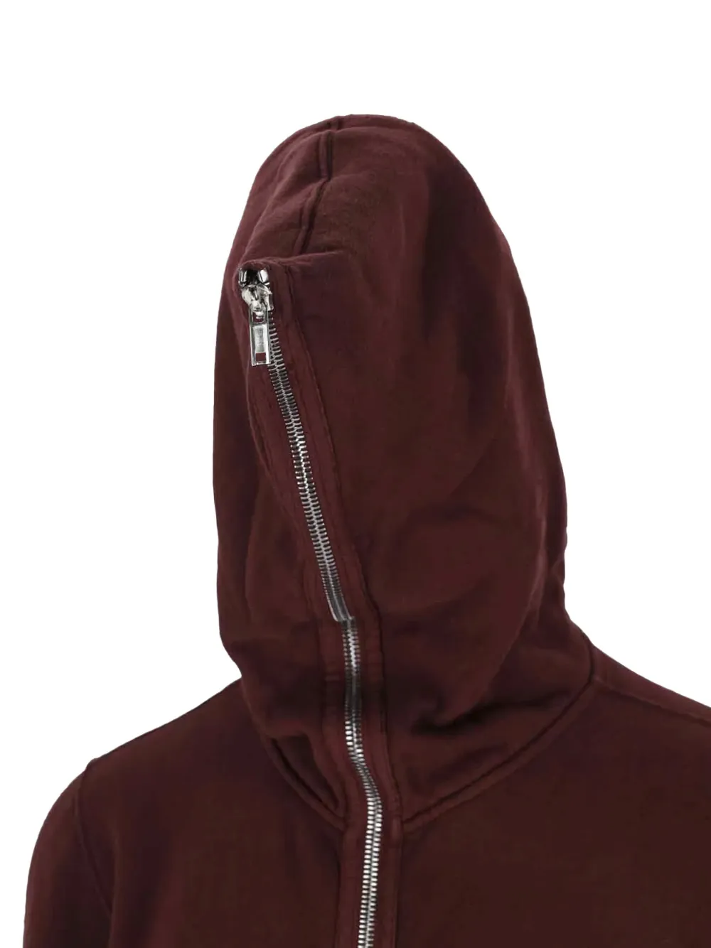 Rick Owens DRKSHDW Jumbo Gimp sweater met capuchon en rits Rood