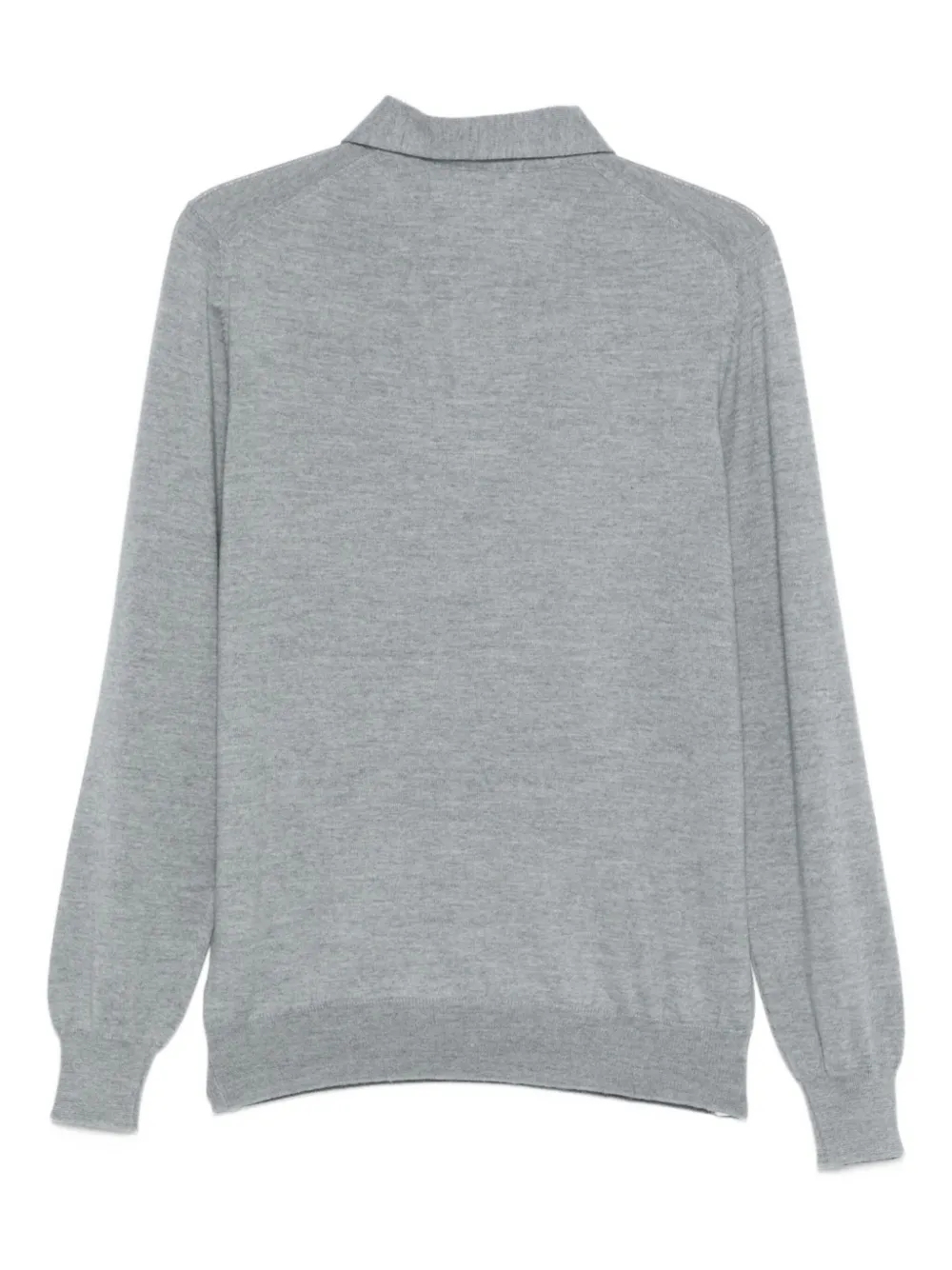 Gran Sasso buttoned long-sleeve polo shirt - Grijs