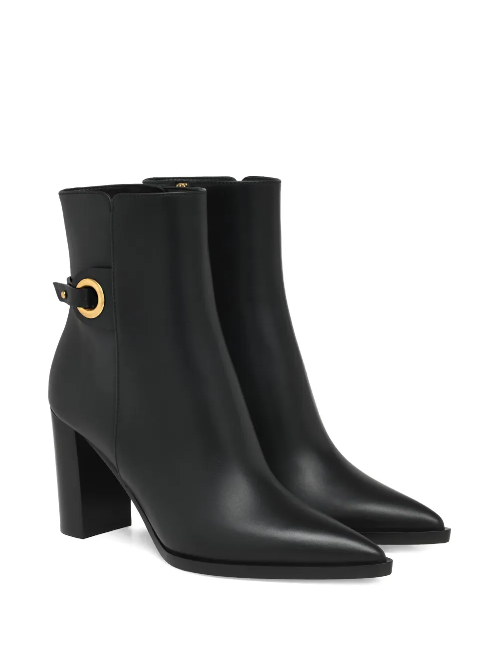 Gianvito Rossi Granada Buckle Boots In Animal Print