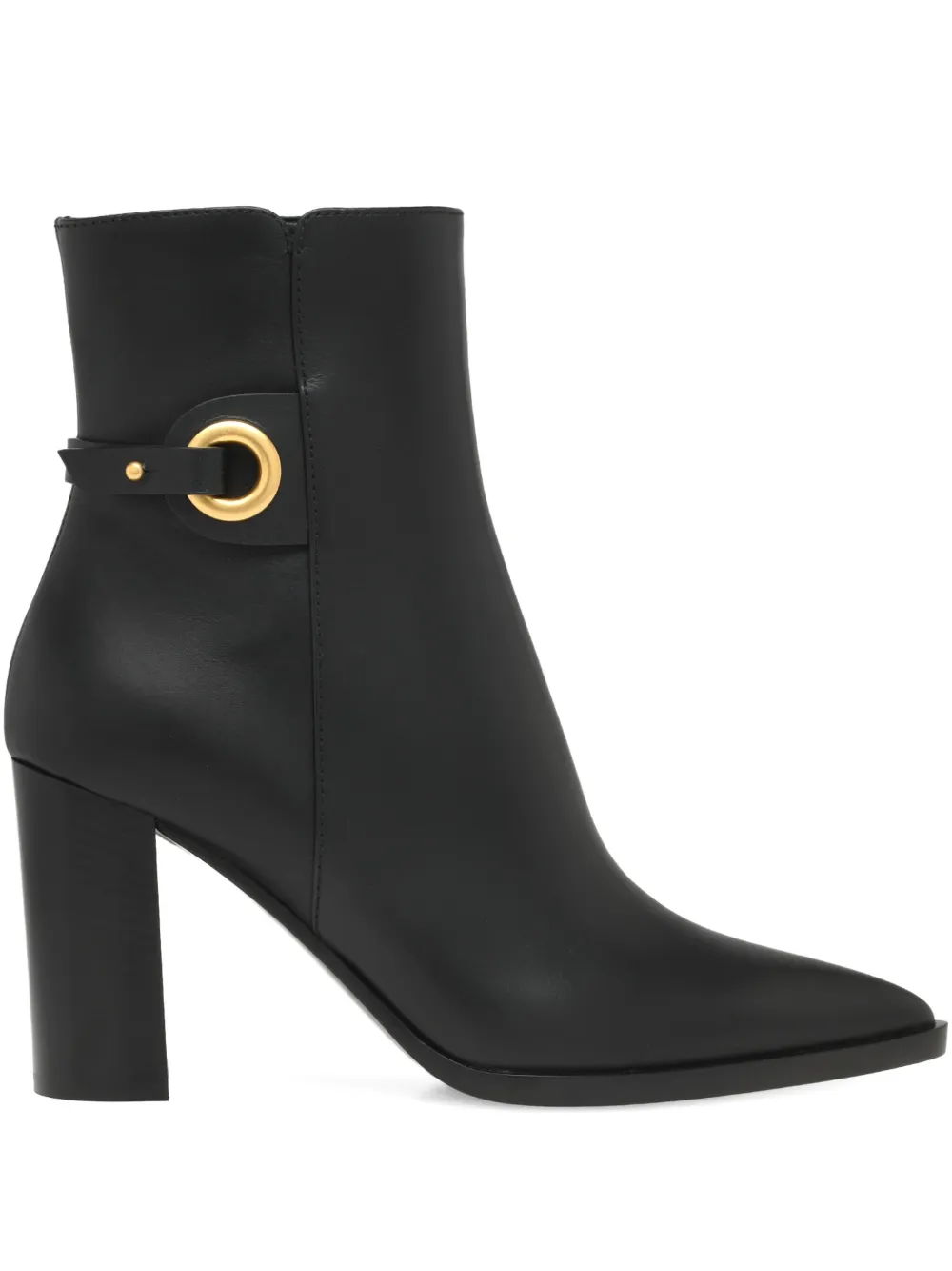 Gianvito Rossi Granada Buckle Boots In Animal Print