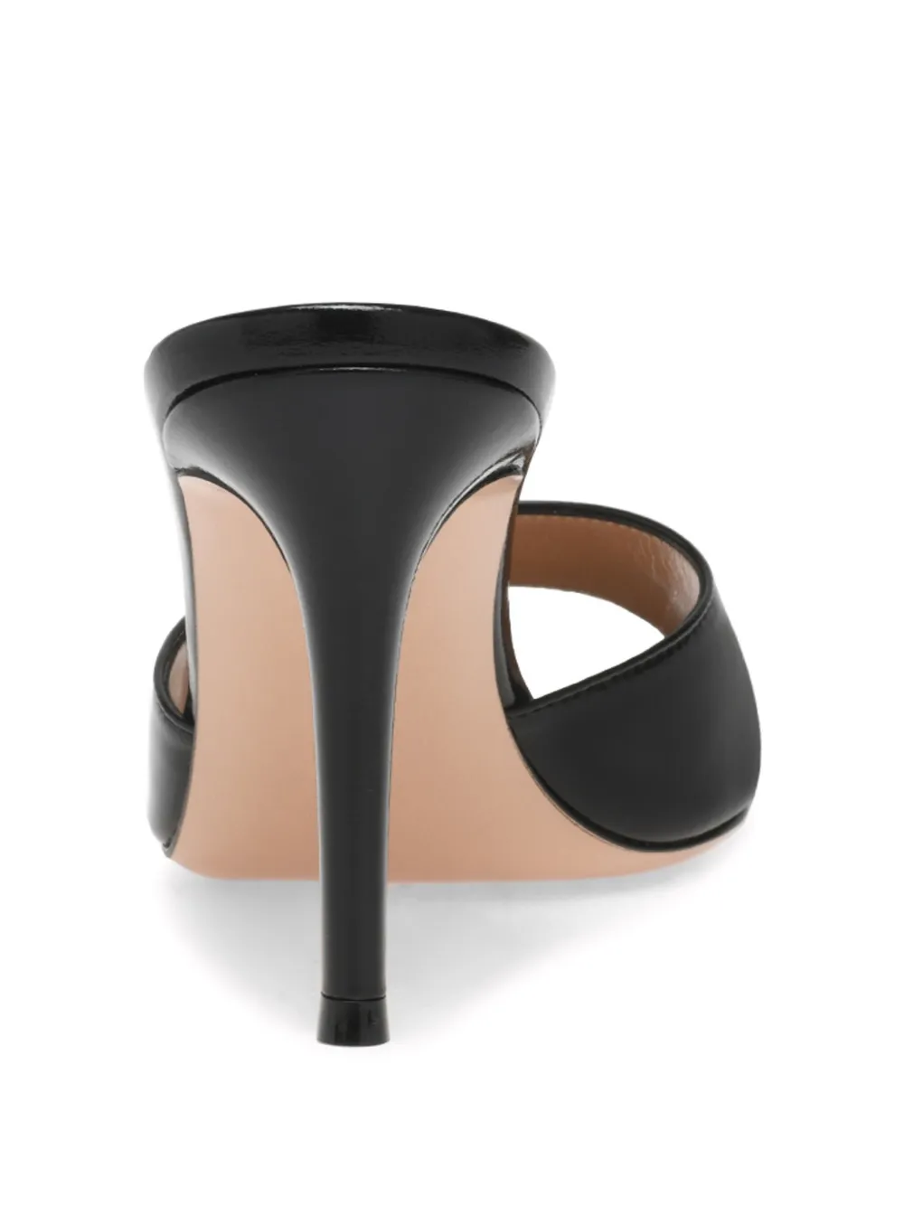 Gianvito Rossi 85 mm Elle sandalen met puntige neus Zwart