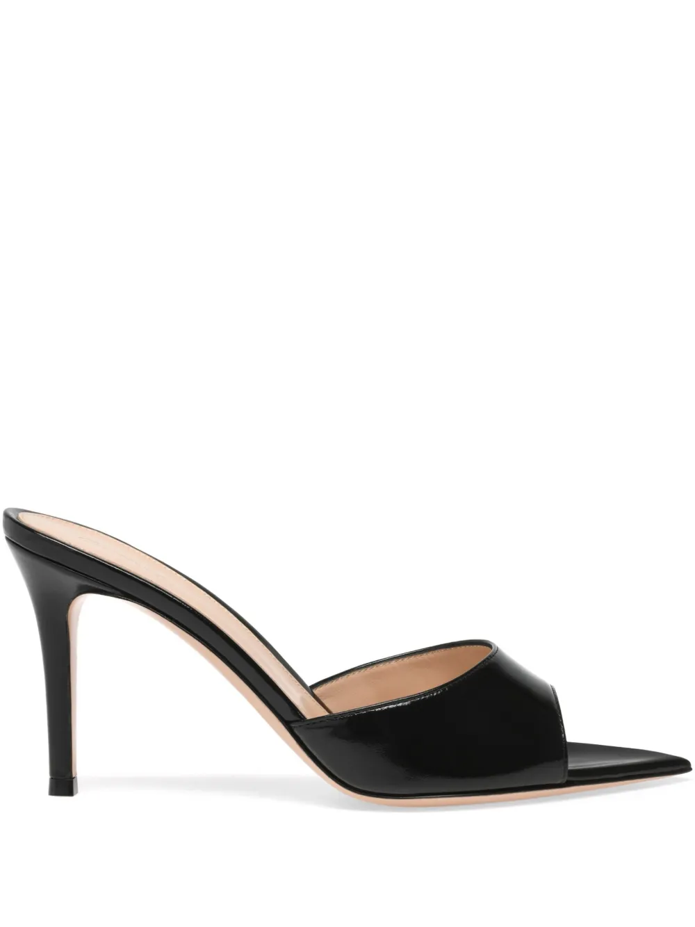 Gianvito Rossi 85 mm Elle sandalen met puntige neus Zwart
