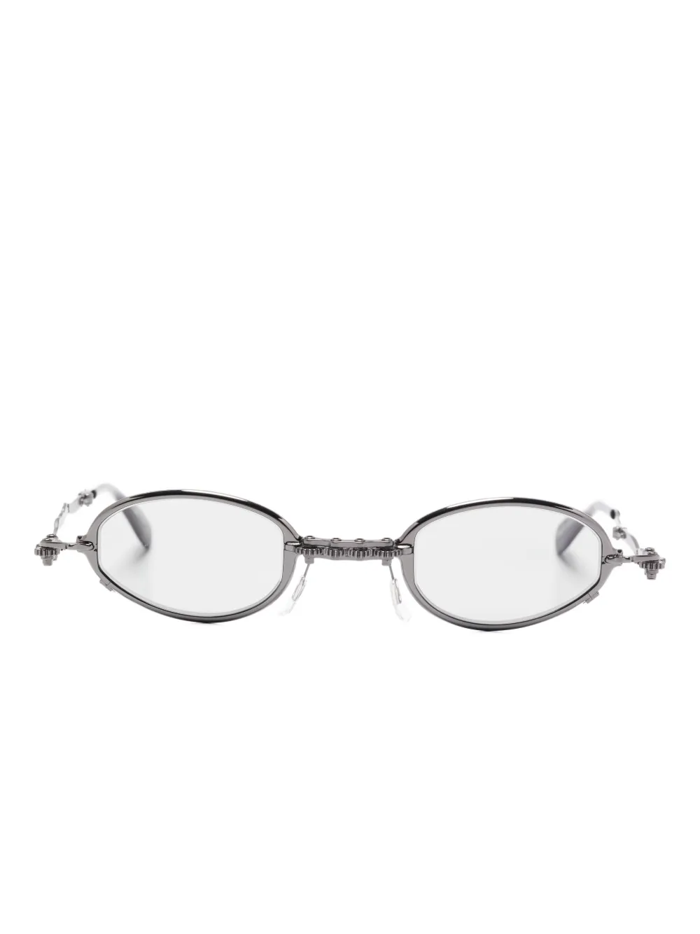 Kuboraum oval-frame glasses | Silver | Image 1