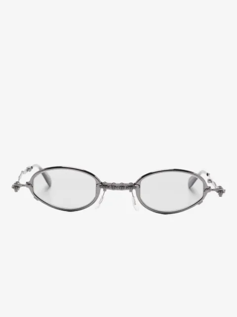 Kuboraum oval-frame glasses