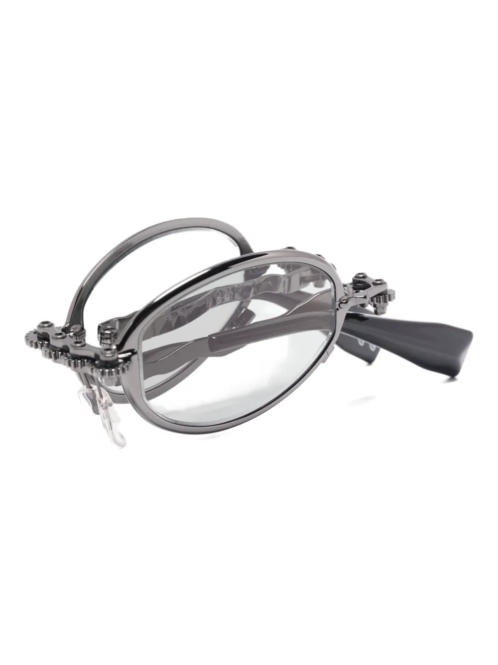 Kuboraum Oval-frame Glasses In Black