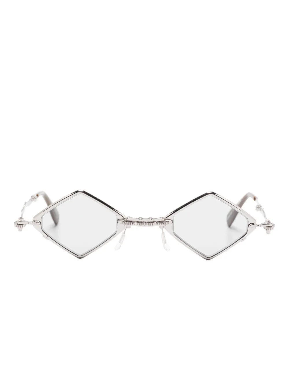 Kuboraum H80 geometric-frame sunglasses | Silver | Image 1