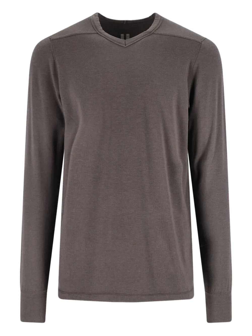 Rick Owens jersey con cuello en V | marrón | Image 1