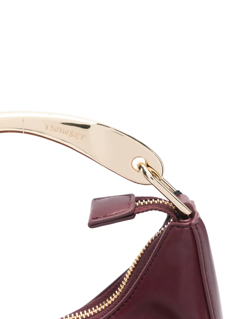 Twinset Metal-handle Tote Bag In Burgundy