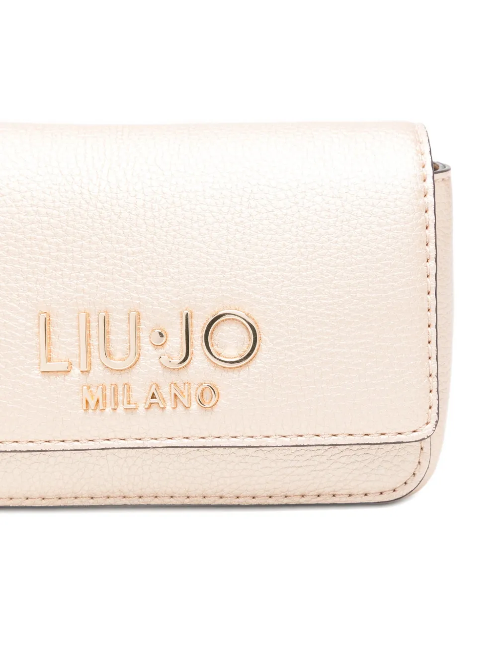 Liu •jo Logo-lettering Crossbody Bag In Neutral