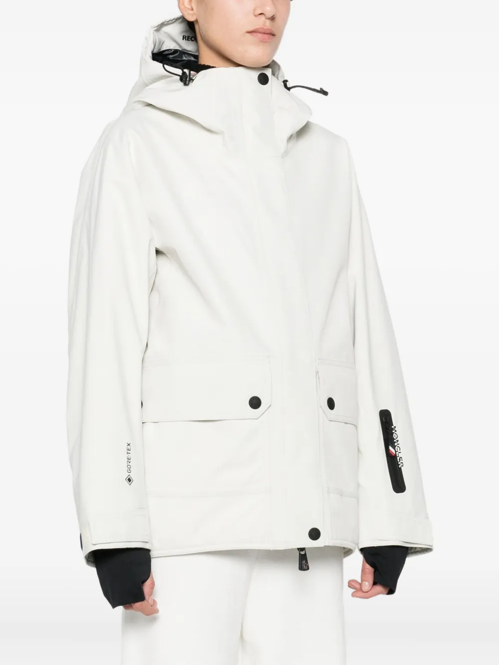 Moncler Grenoble Jack met capuchon Wit