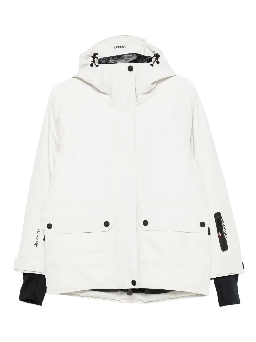 Moncler Grenoble chamarra con capucha | blanco | Image 1