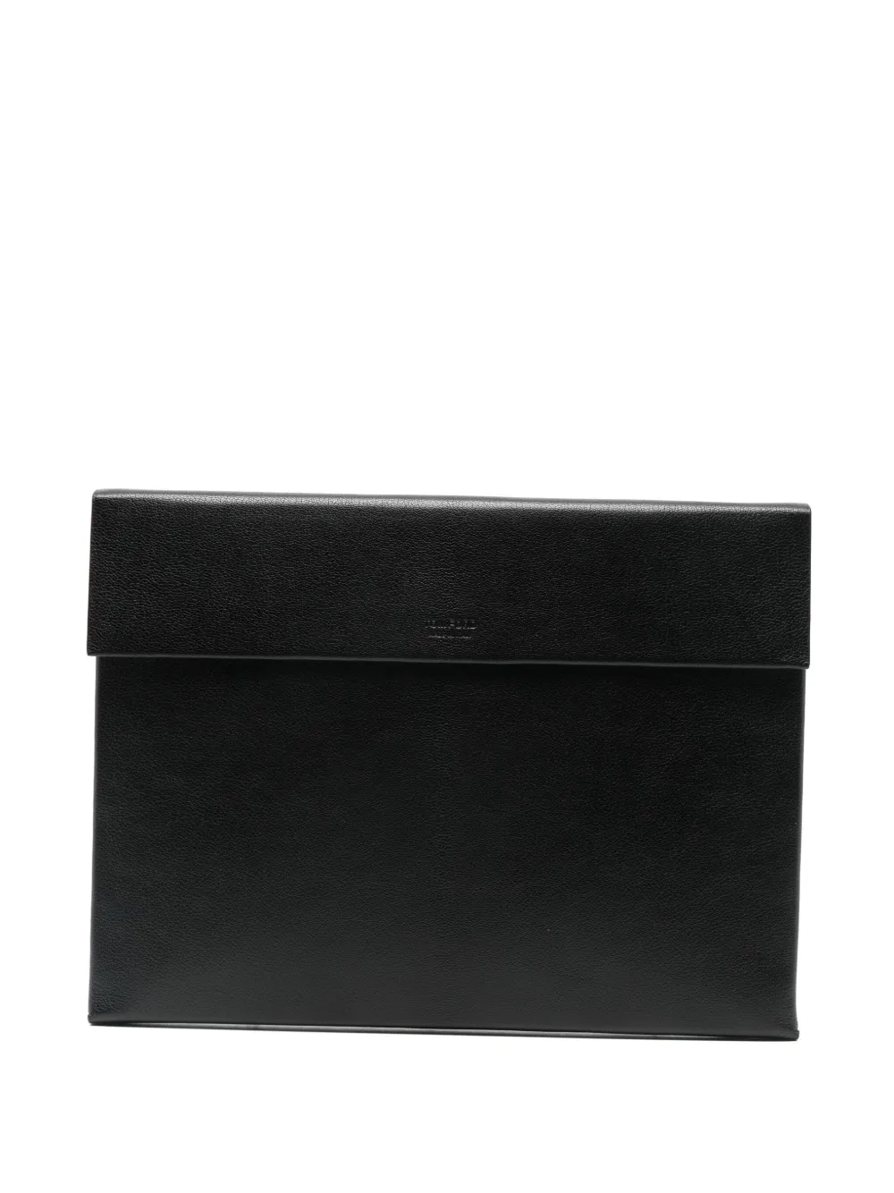 TOM FORD logo-debossed leather clutch bag | Black | Image 1