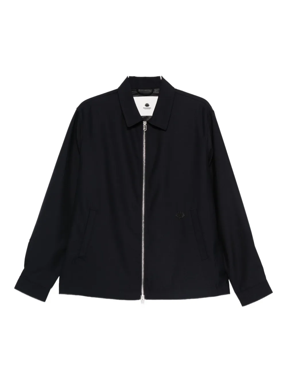 NEW AMSTERDAM zip-up shirt jacket - Blu