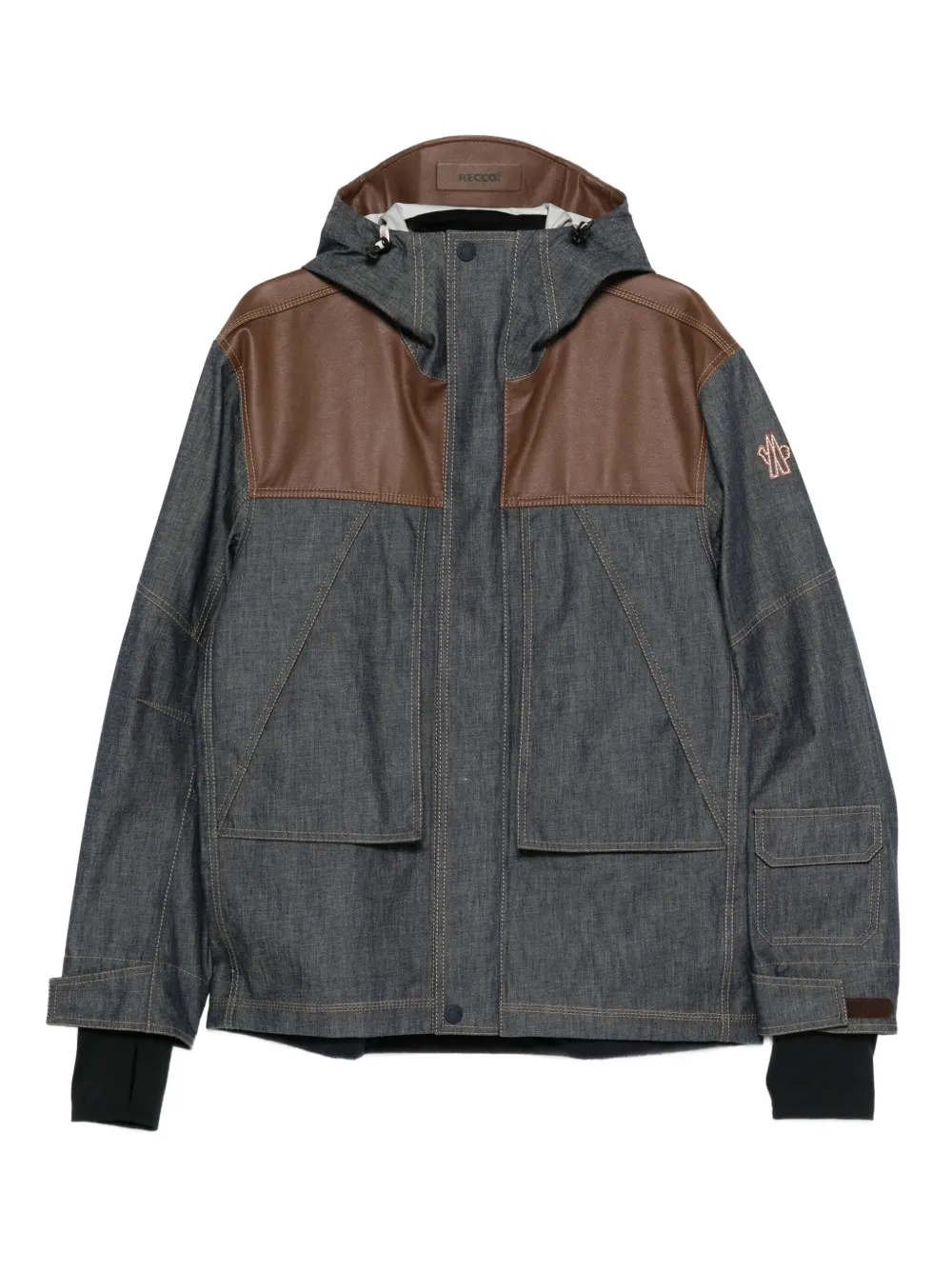 Moncler Grenoble panelled hooded jacket | Grey | Image 1
