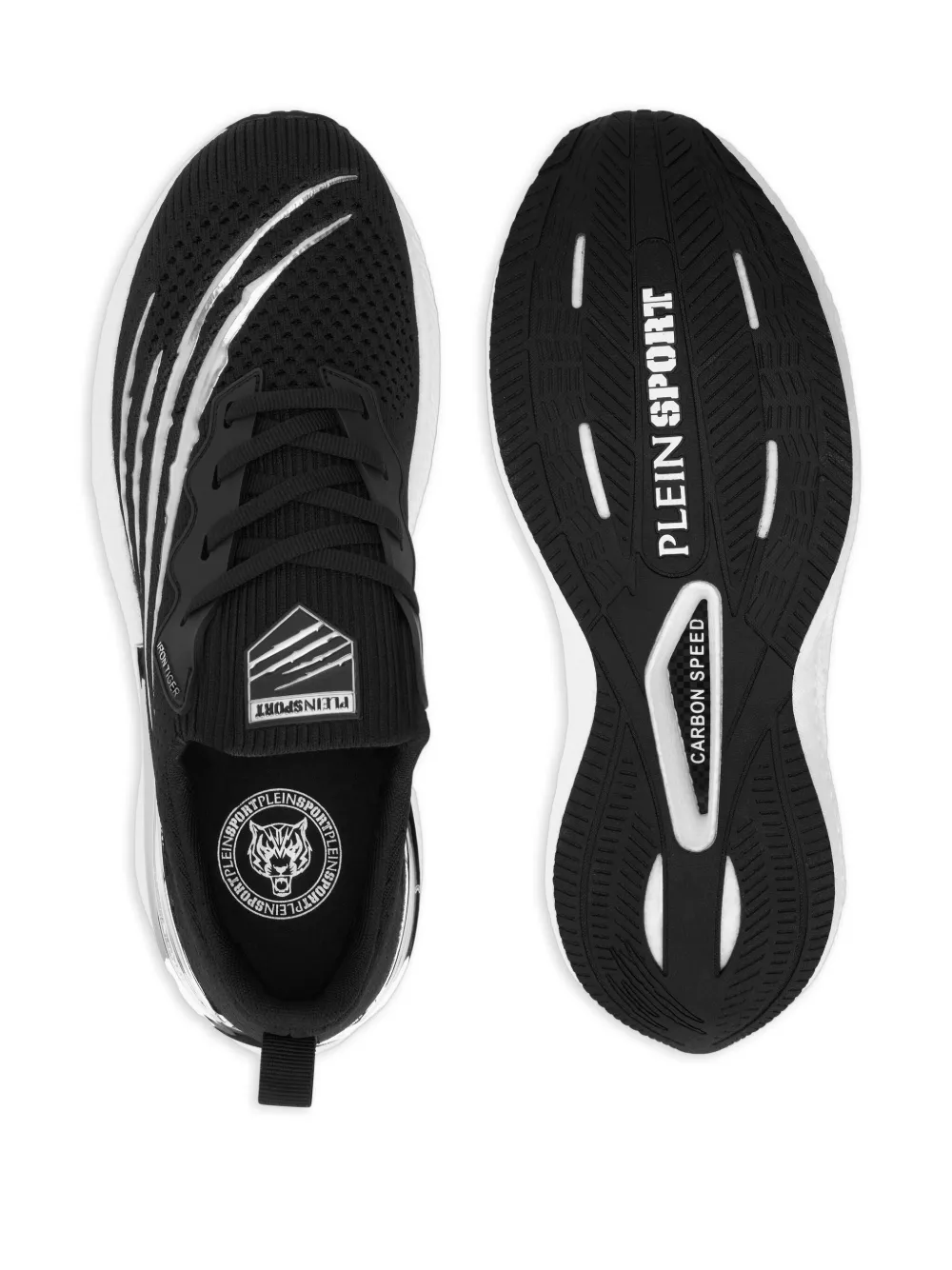 Plein Sport Tiger Scratch Iron Tiger sneakers Zwart