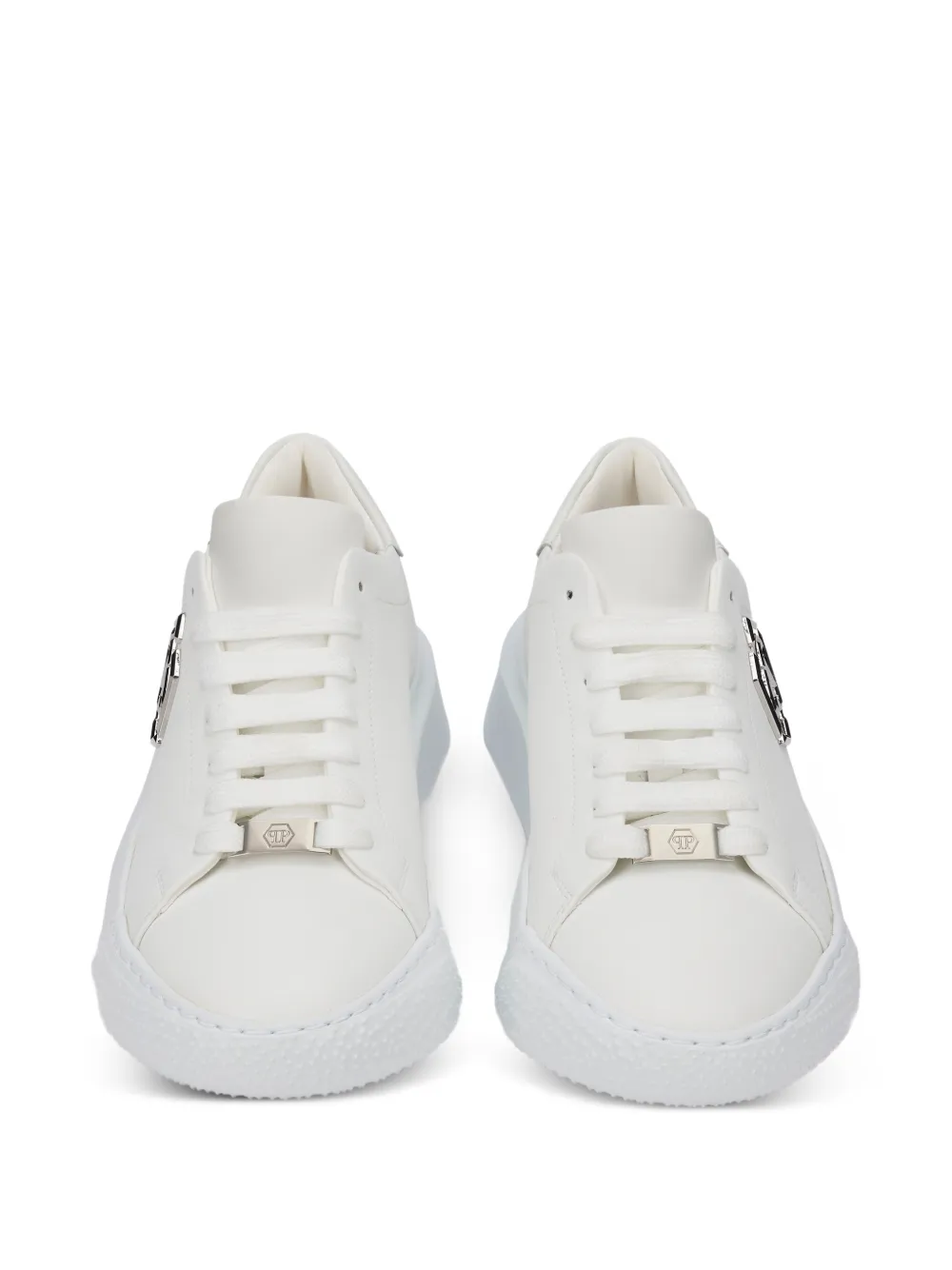 Philipp Plein Godzilla hardloopschoenen met zeshoekig logoplakkaat Wit