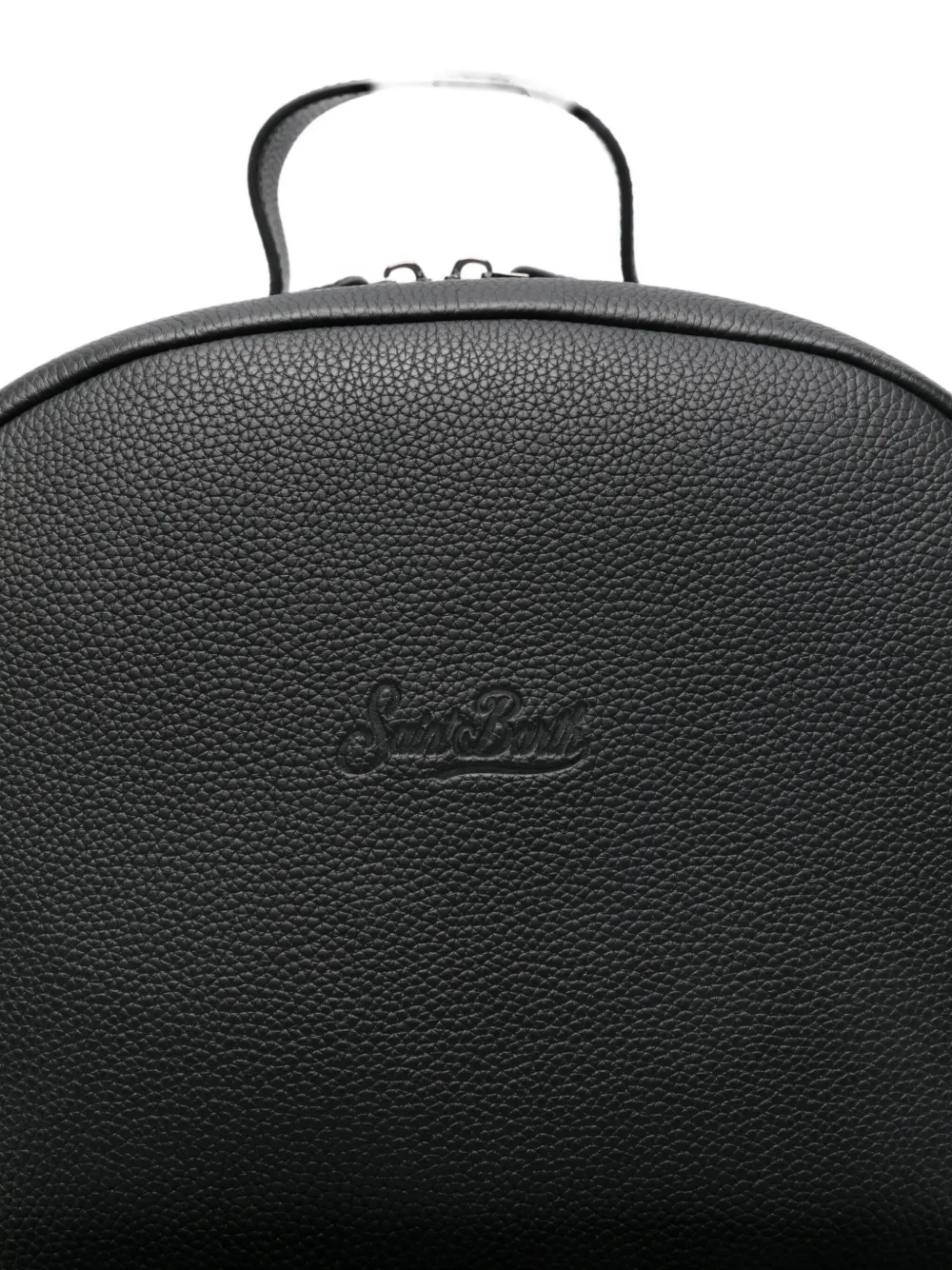 Mc2 Saint Barth Leather Backpack In Black