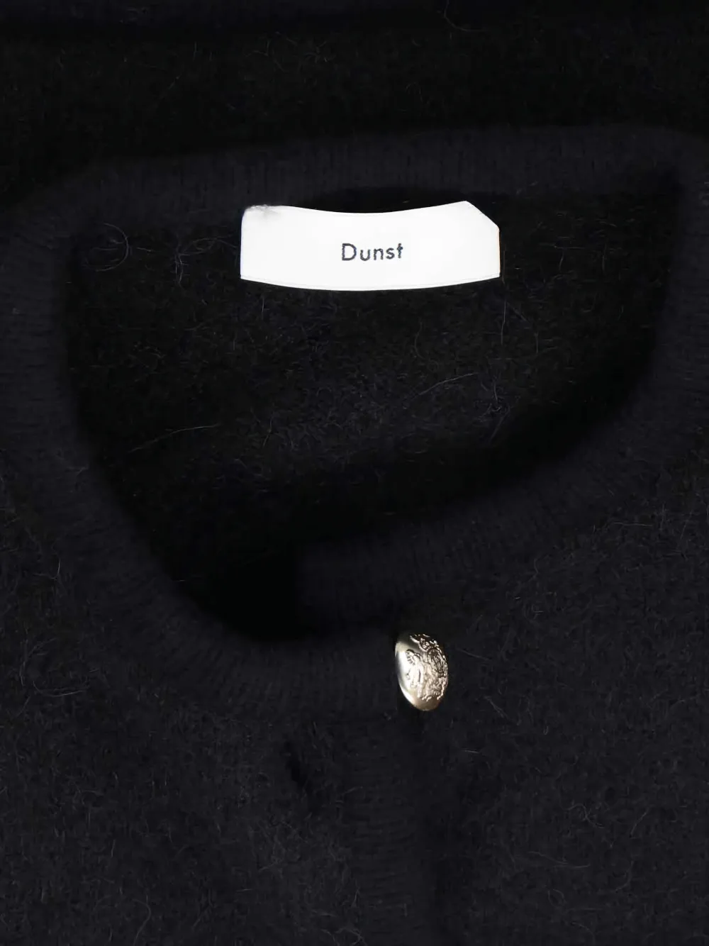 Dunst Button Cardigan In Black