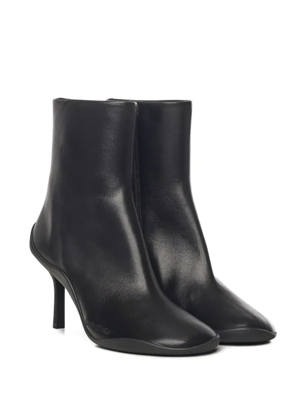 Balenciaga 80mm square-toe Leather Boots | Black | FARFETCH ZA