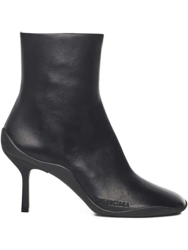 balenciaga スクエアトゥ レザー シューズ archive boots Balenciaga 80mm square-toe Leather Boots | Black | FARFETCH