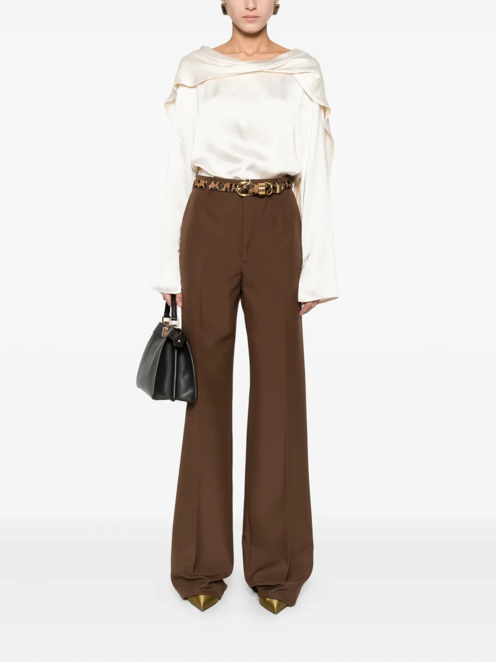 Gucci Plooibroek - Bruin