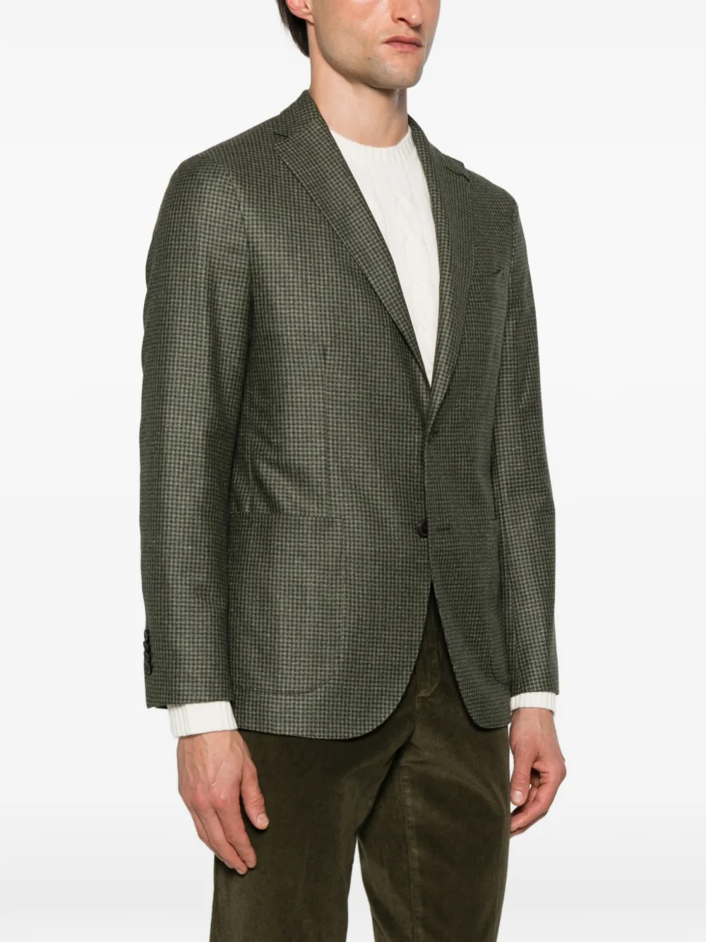 Boglioli Geruit jack Groen