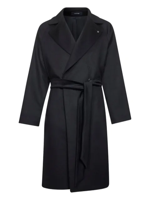Tagliatore double-breasted belted coat
