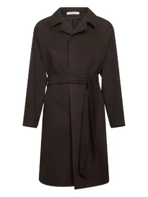 Yohji Yamamoto Trench Coat K-Chin Flap | Preto | FARFETCH BR