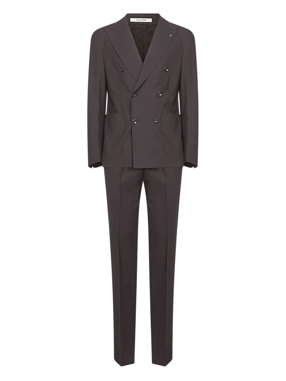 Tagliatore  peak-lapel double-breasted suit | Brown | Image 1