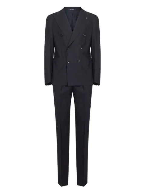 Tagliatore peak-lapel double-breasted suit