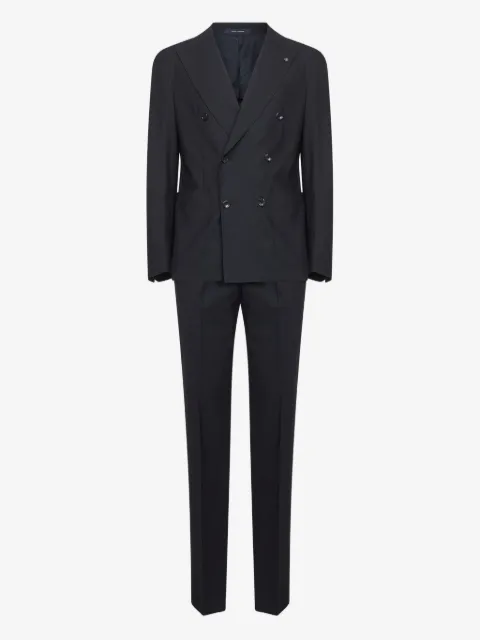 Tagliatore peak-lapel double-breasted suit