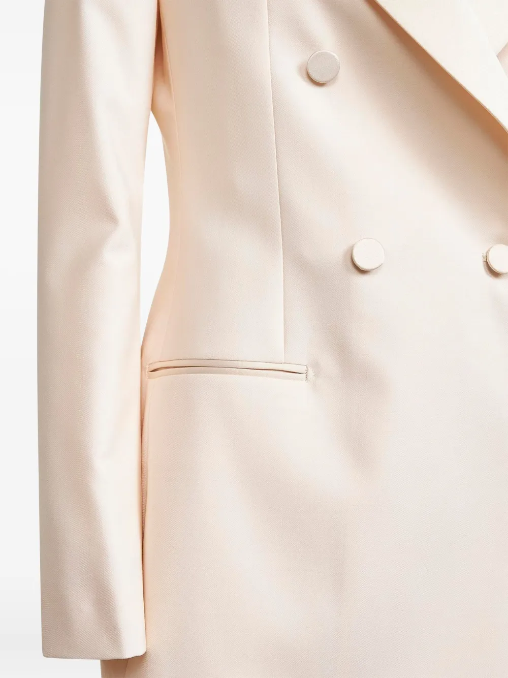 Tagliatore Double-breasted Peak-lapel Dress In Neutral