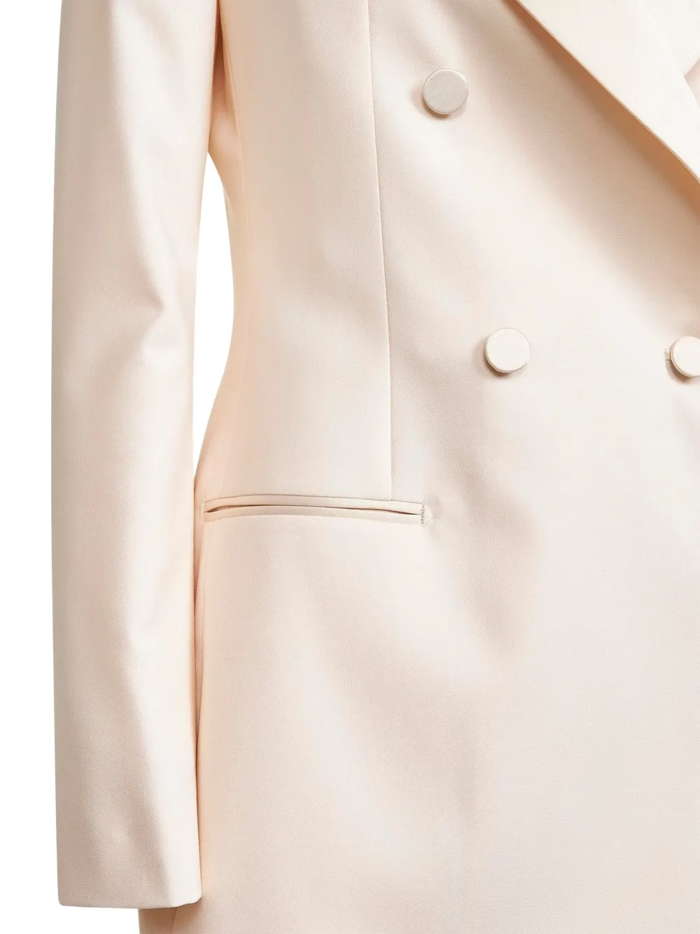 Tagliatore Jurk met dubbele rij knopen Beige