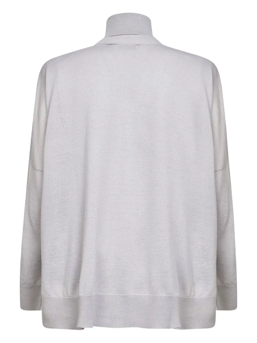Blanca Vita Fine-knit Cardigan And Jumper Set In Gray