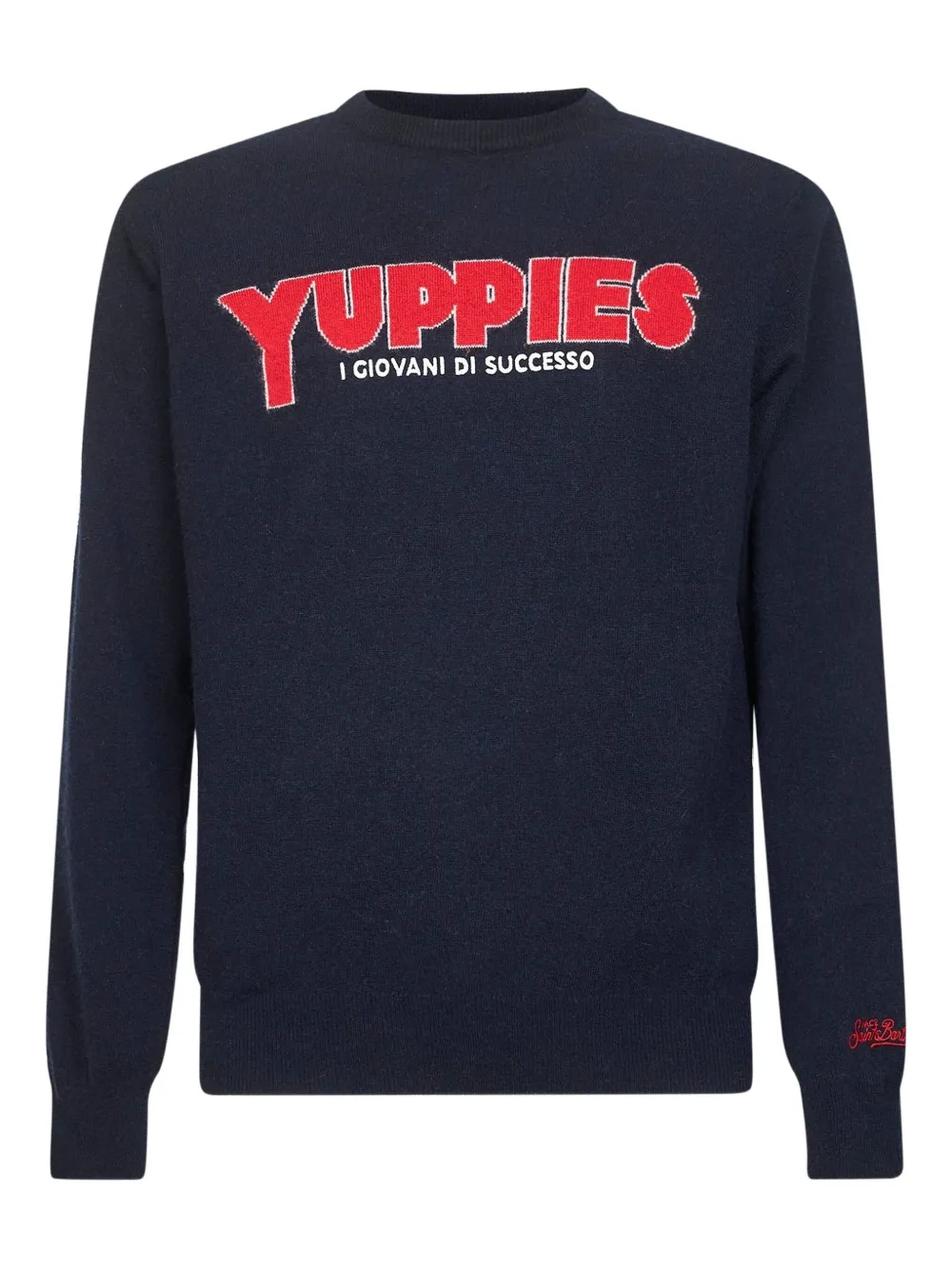 MC2 Saint Barth pull à motif en jacquard | bleu | Image 1