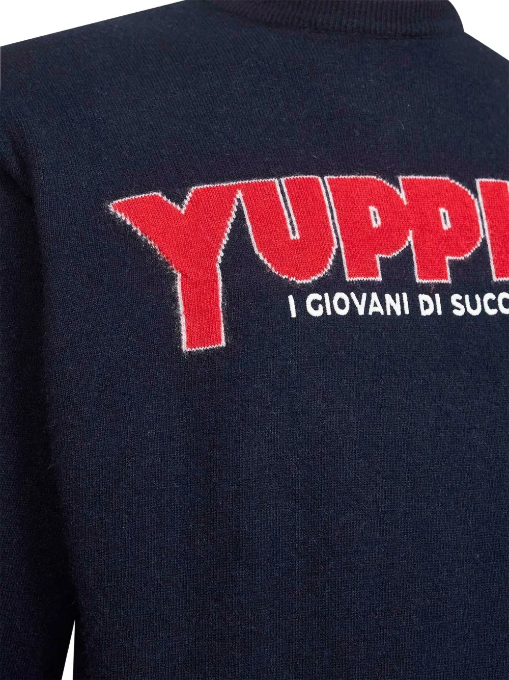 MC2 Saint Barth Trui met jacquard Blauw