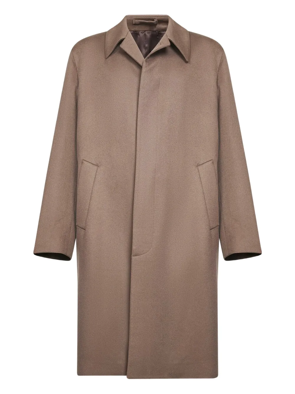 Lardini notched-collar coat | Neutrals | Image 1