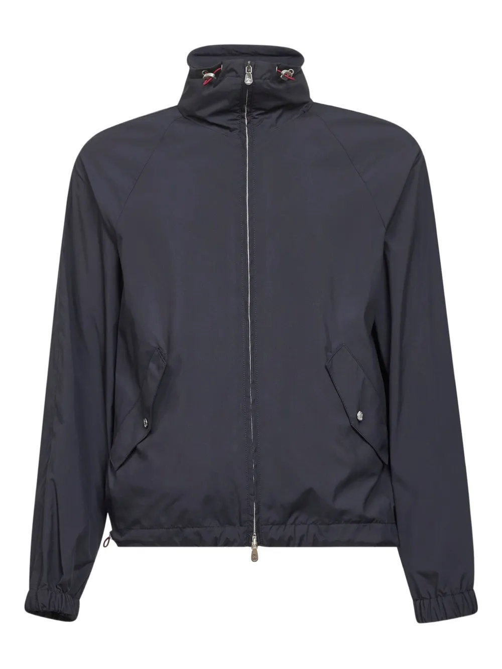 Brunello Cucinelli drawstring high-collar jacket | Blue | Image 1