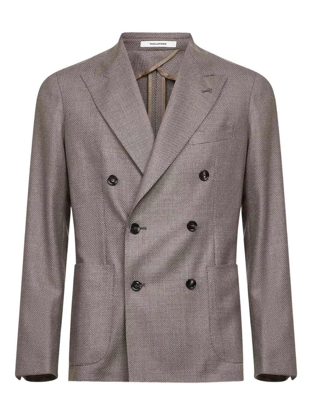 Tagliatore peak-lapel double-breasted blazer | Neutrals | Image 1
