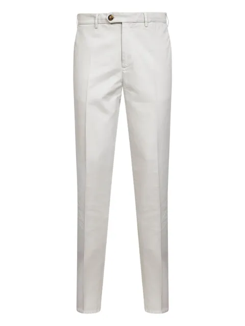 Brunello Cucinelli pressed-crease cotton trousers 
