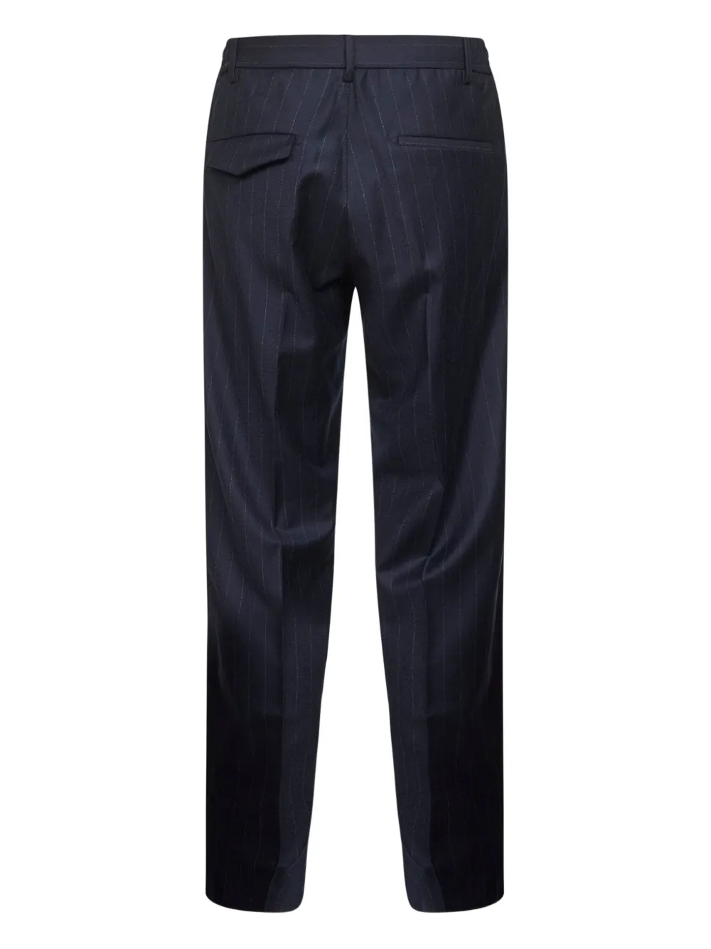 Tagliatore pinstripe-print elasticated-waist trousers - Blauw