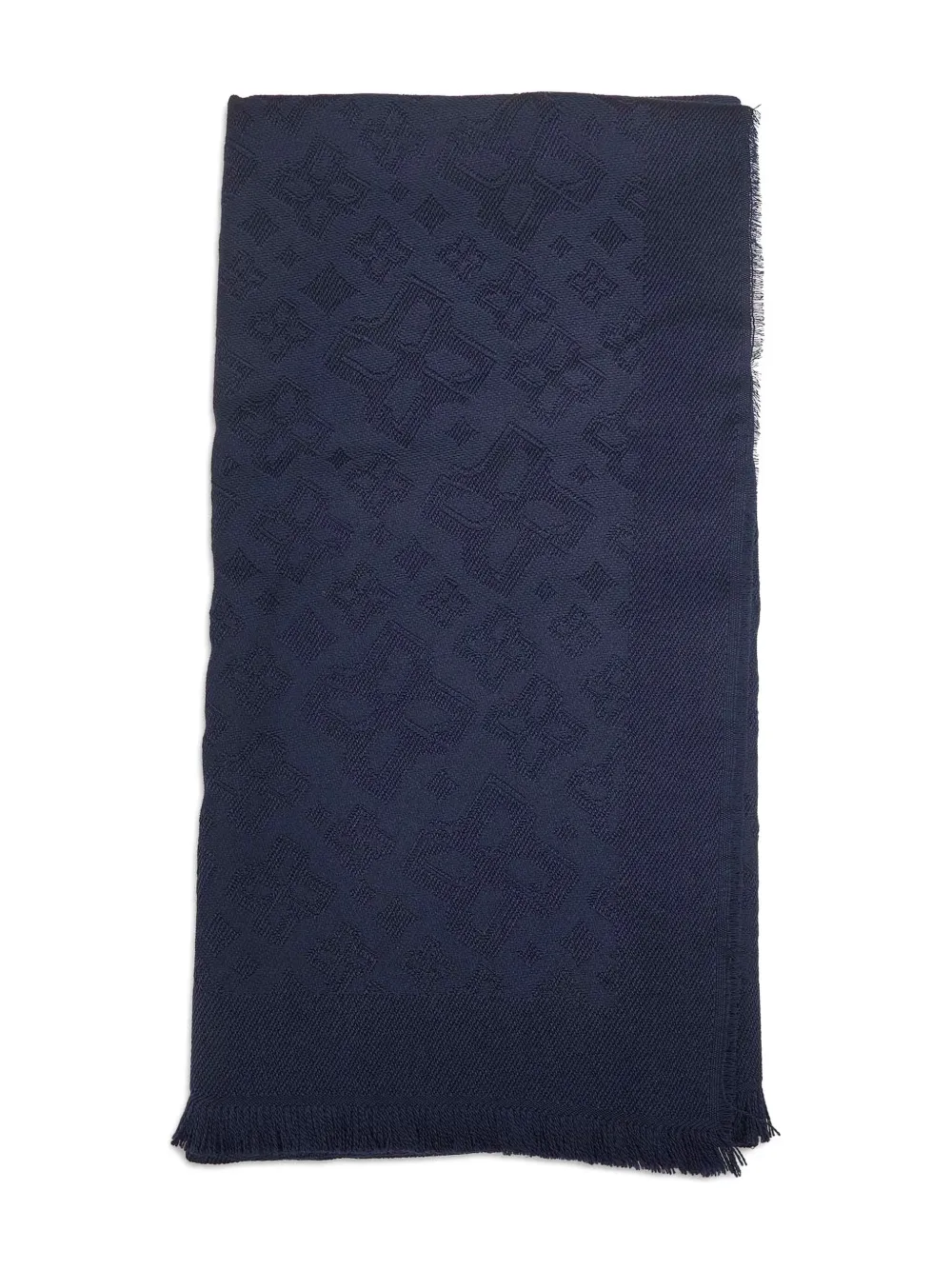 Tagliatore mascada en jacquard con flecos | azul | Image 1