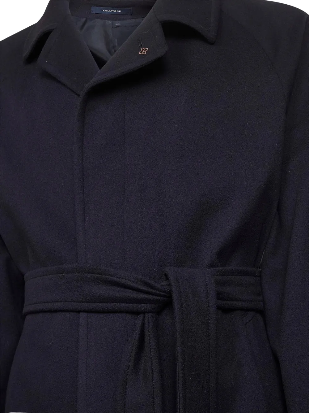 Tagliatore Jas met ceintuur en revers Blauw