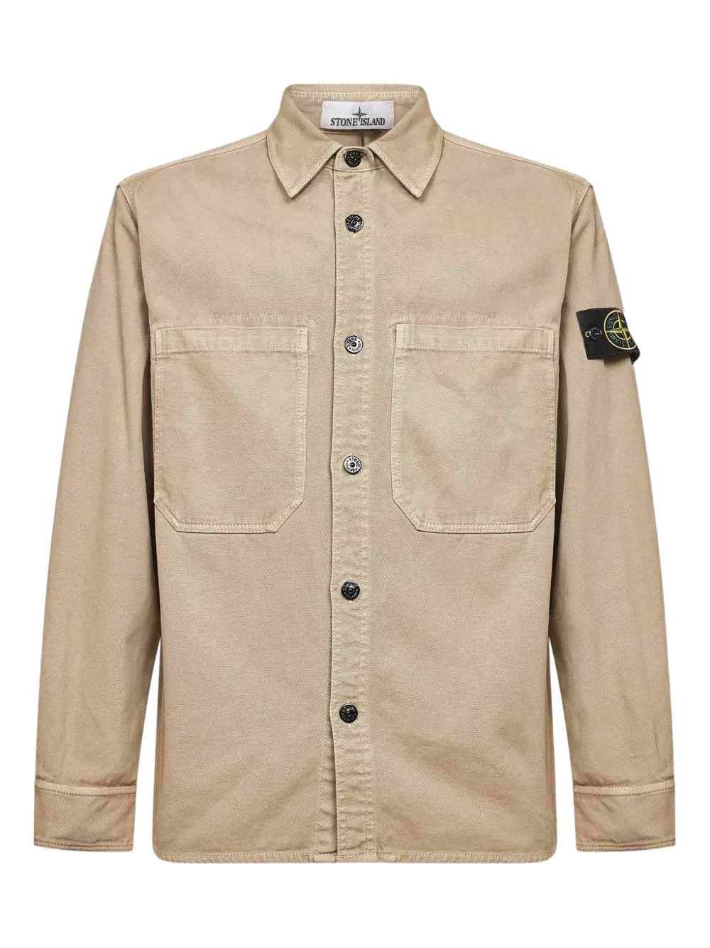 Stone Island パッチポケット シャツ - ニュートラル Stone Island パッチポケット シャツ - ニュートラル