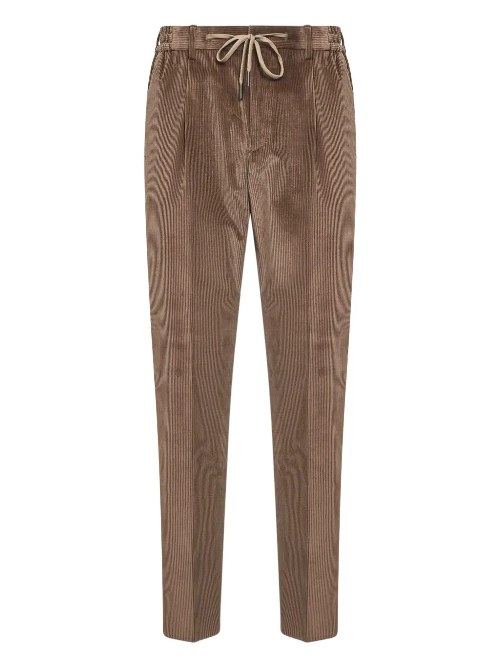 Tagliatore elasticated drawstring-waist trousers | Brown | Image 1