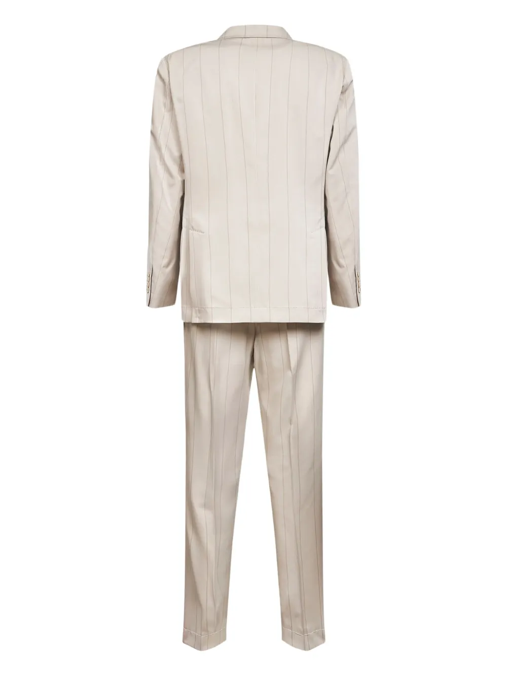 Brunello Cucinelli peak-lapel striped suit | Double  Breasted Suits | Image 2