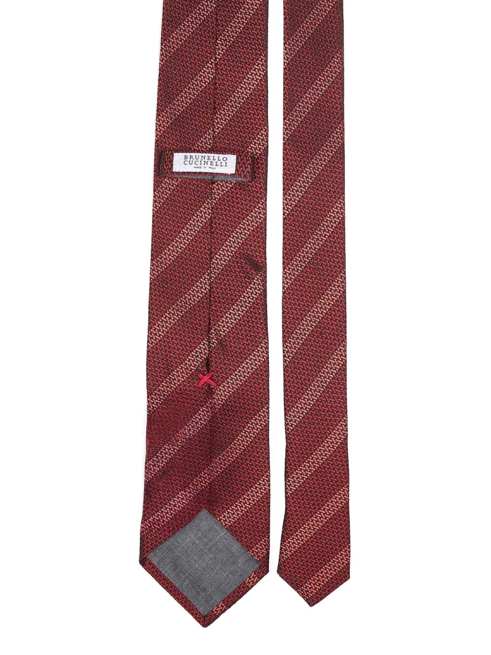 Brunello Cucinelli corbata de seda a rayas | Image 2