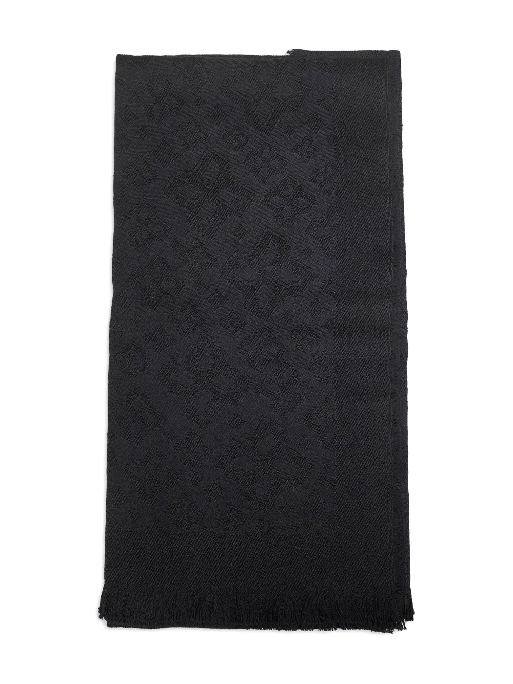 Tagliatore mascada en jacquard con flecos | negro | Image 1